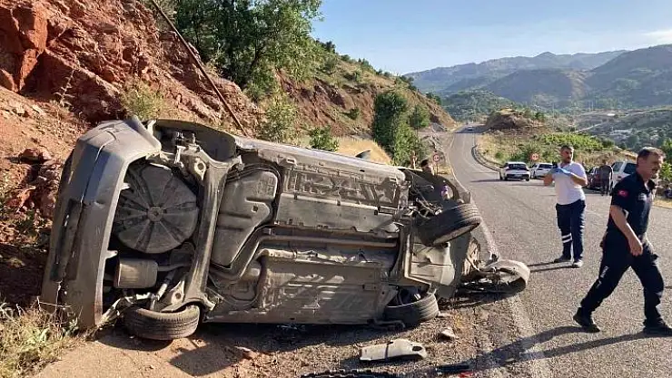 'Otomobil takla attı: 3 yaralı'