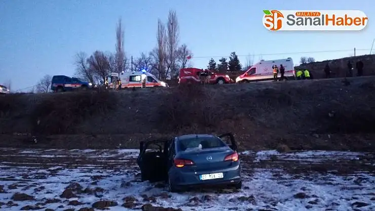 Malatya'da otomobil takla attı 4 yaralı