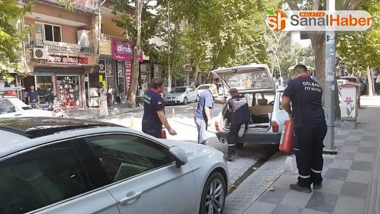 Otomobildeki gaz kaçağı paniğe neden oldu