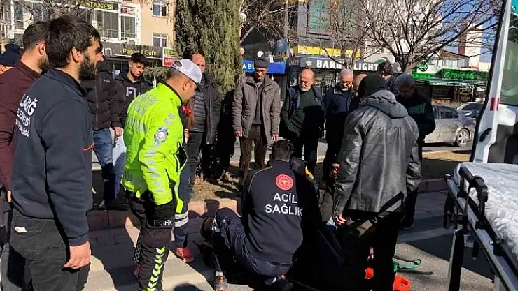 'Otomobilin çarptığı yaşlı adam yaralandı'