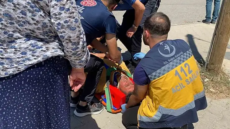 'Otomobille motosiklet çarpıştı: 1 yaralandı'