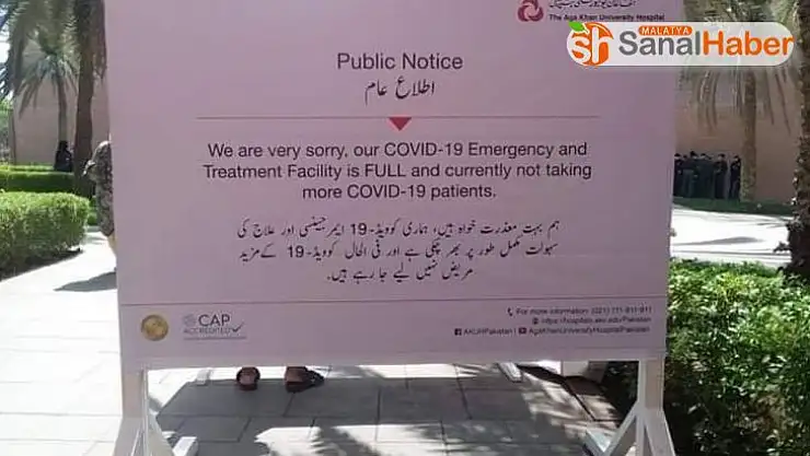 Pakistan'da hastanelerin kapasitesi doluyor