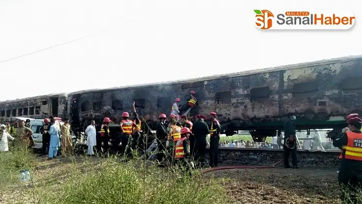 Pakistan'da tren yangını faciası: 62 ölü