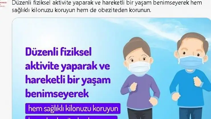 'Pandemide düzenli fiziksel aktivite önerisi'