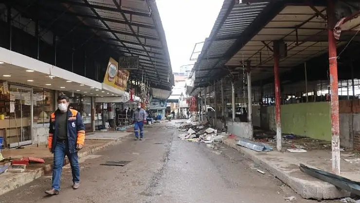 'Perakende Sebze Halinde yenileme çalışmalarına başlandı'