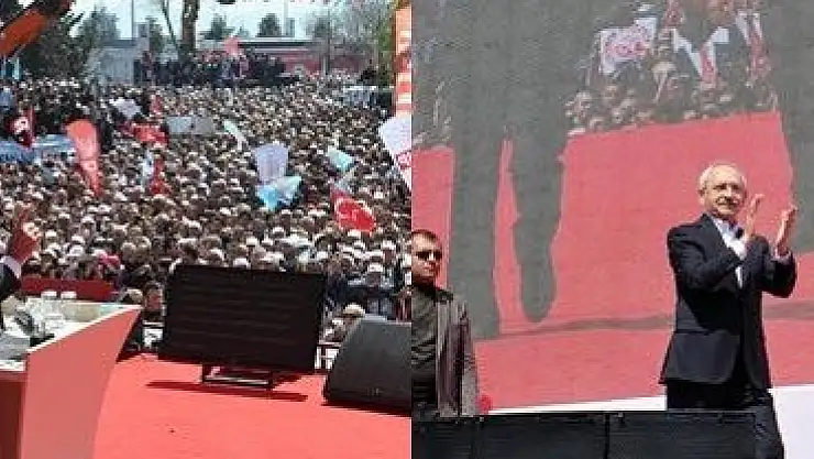 CHP İLK MİTİNGİNİ YAPTI