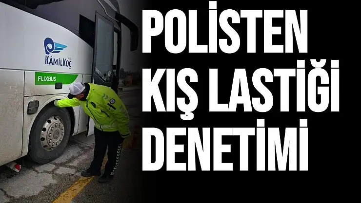 Polisten kış lastiği denetimi