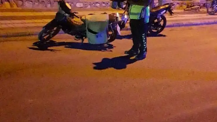 'Polisten motosiklet denetimi'