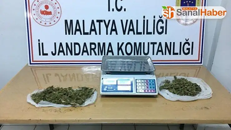 Malatya'da yarım kilogram esrar ele geçirildi