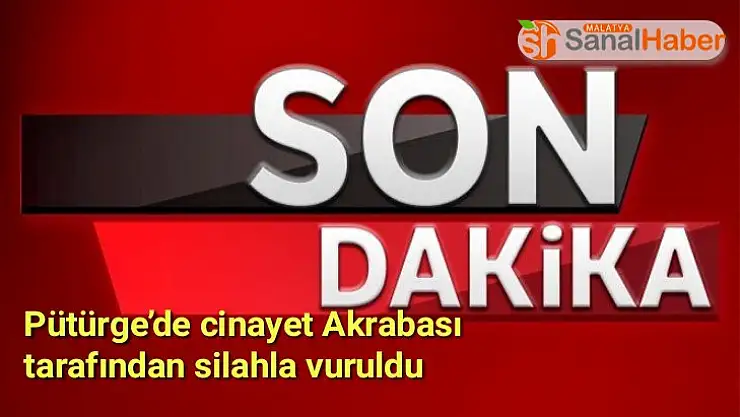 Pütürge´de cinayet Akrabası tarafından silahla vuruldu