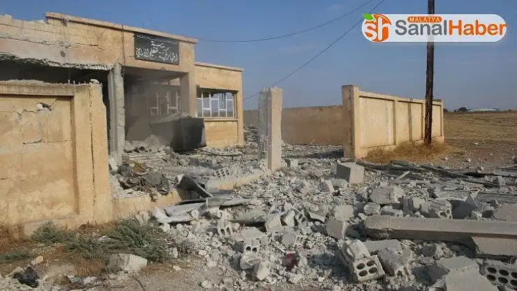 Rasulayn'dan çekilen PKK/YPG bölgedeki okulu kullanılamaz hale getirdi
