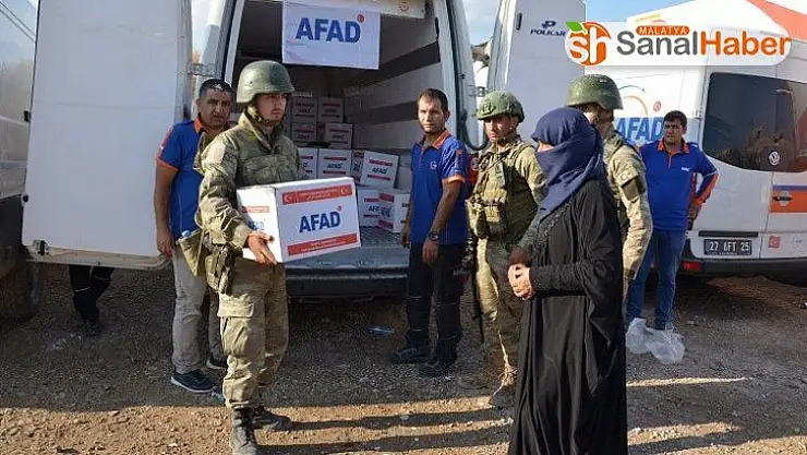 Rasulayn ve Tel Abyad'da sivillere yardım