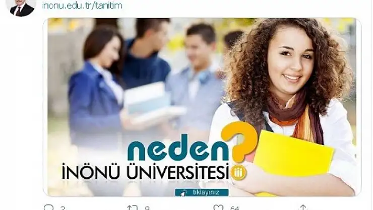 'Rektör Kızılay´dan İnönü Üniversitesi´ni tercih önerisi'