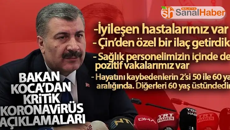 Sağlık Bakanı Koca Virüsün neredeyse tüm Türkiye´ye yayıldığını söyleyebilirim