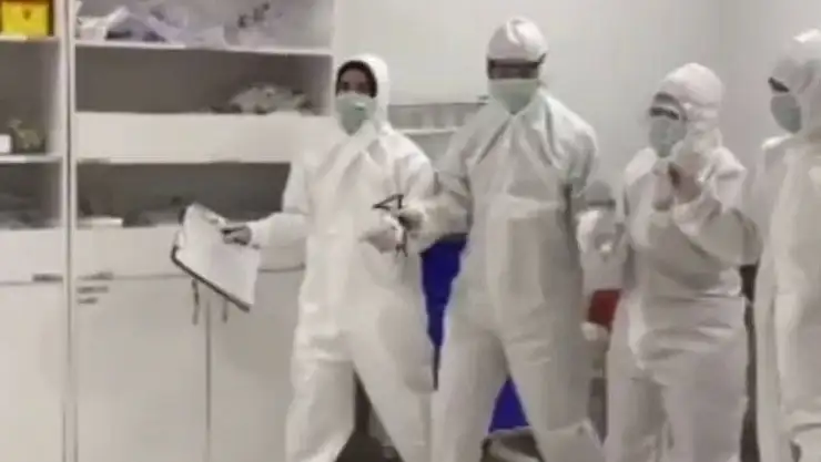 'Sağlıkçılar yeni yıla böyle girdi'