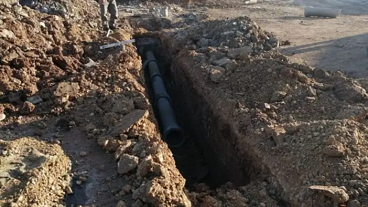 'Sanayi sitesine kanalizasyon şebekesi döşeniyor'