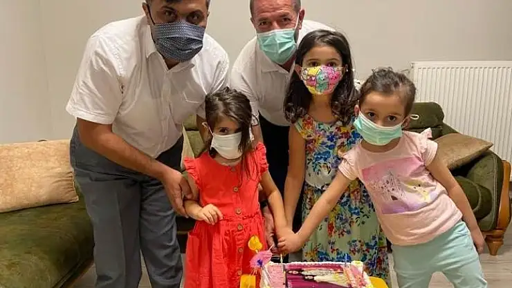 'Şehidin kızlarına doğum günü sürprizi'