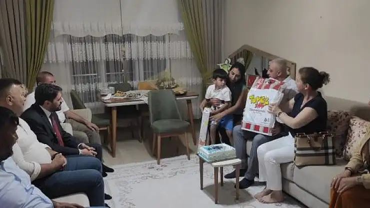 'Şehidin oğluna doğum günü sürprizi'