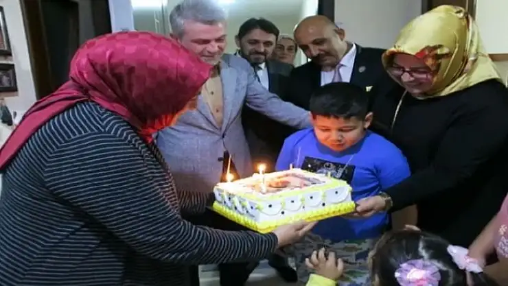 'Şehidin oğluna doğum günü sürprizi'