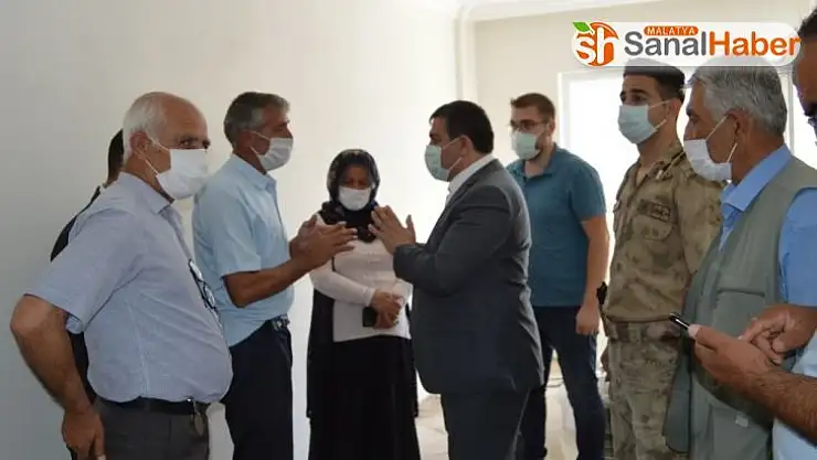 Şehit ailesi yaptırılan evde sona yaklaşıldı