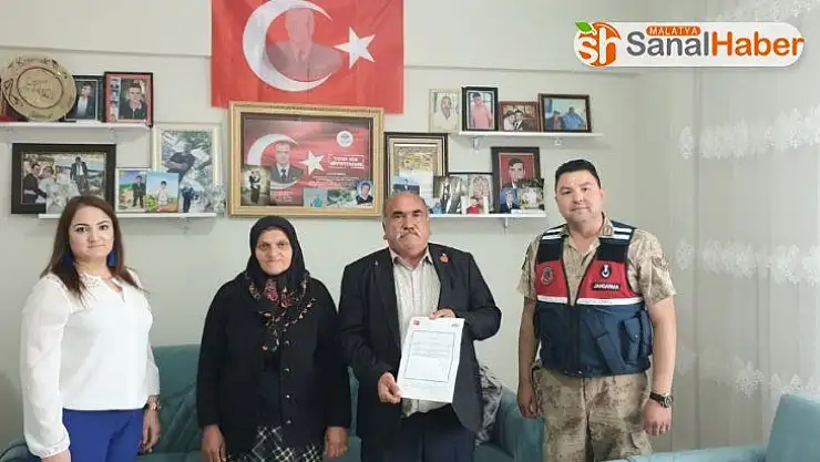 Şehit ailesinden Jandarma Karakoluna teşekkür ziyareti