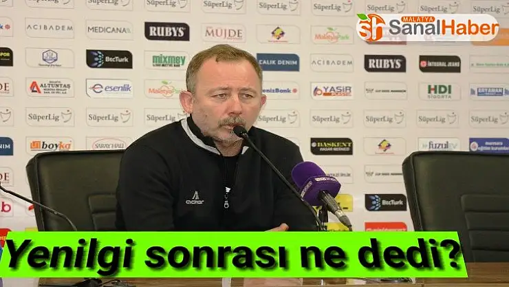 Sergen Yalçın'ın Maç Sonu Açıklamaları