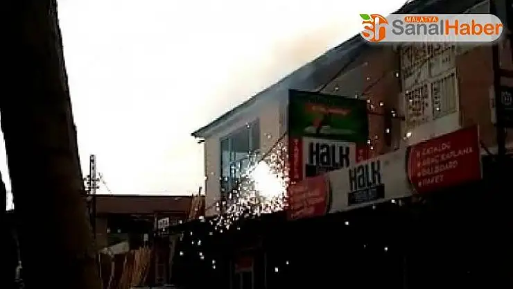 Malatya´da Şiddetli rüzgar yangına neden oldu