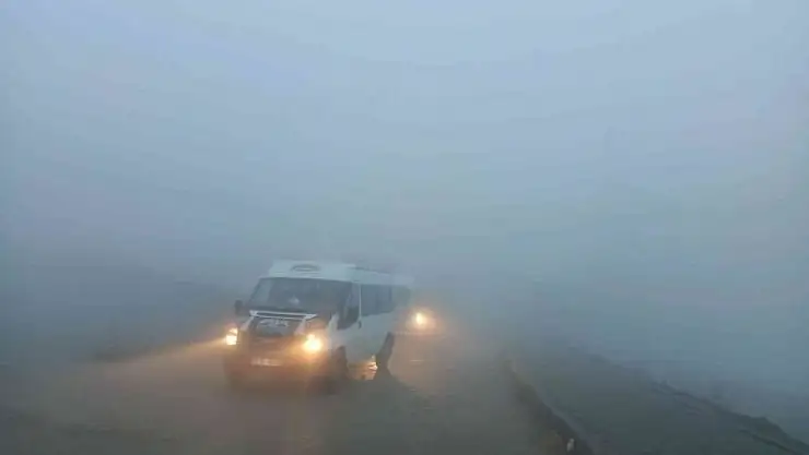 'Sincik´te sis etkili oldu'