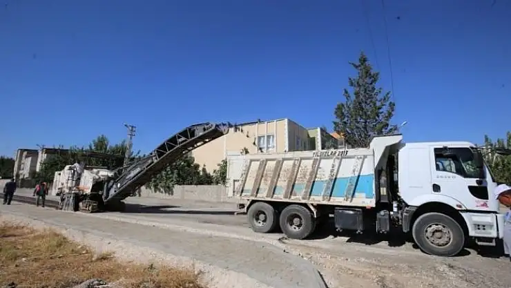 'Siteler Mahallesinde freze çalışması'