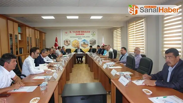 Sivas'ta 3. Tarım Şurası öncesi değerlendirme toplantısı yapıldı
