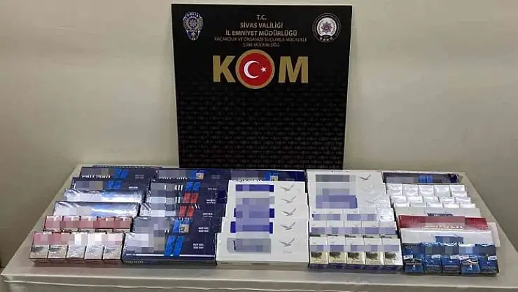 'Sivas´ta gümrük kaçağı sigaralar ele geçirildi'