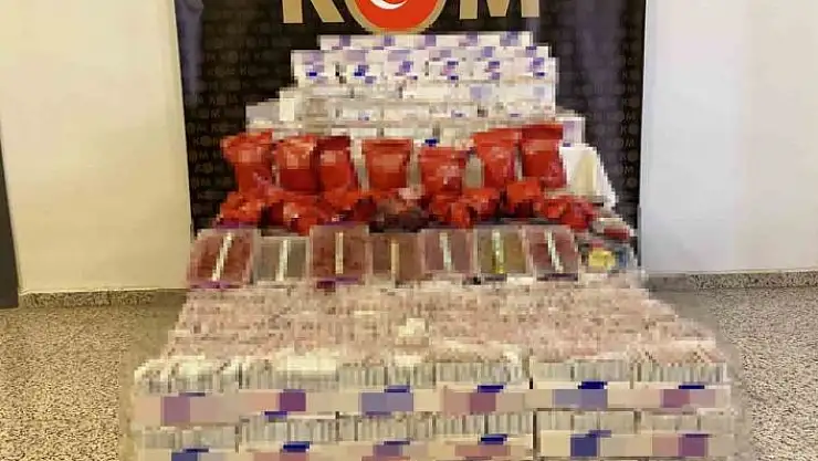 'Sivas´ta kaçakçılık operasyonu: çok sayıda makoron ele geçirildi'