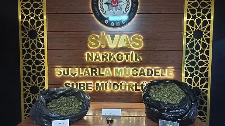 'Sivas´ta kilolarca uyuşturucu madde ele geçirildi'