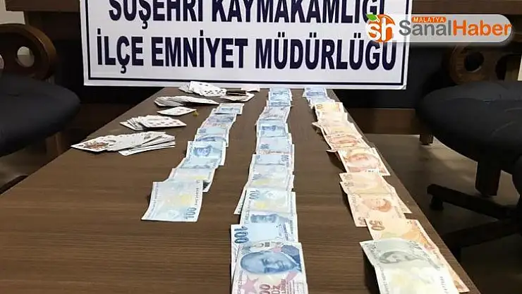 Sivas'ta kumar oynayan şahıslara 17 Bin 500 TL ceza