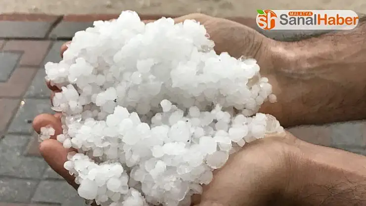 Sivas'ta kuvvetli yağış ve dolu etkili oldu