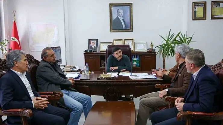 'STSO Yönetim Kurulu Afet Bölgesi ilan edilen Gürün´de'