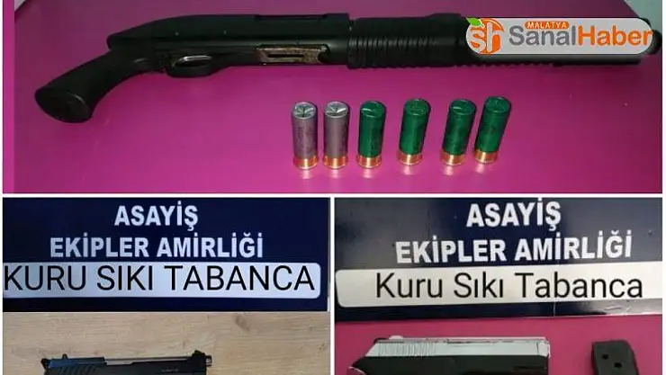 Şüpheli şahıslarda silah ele geçirildi