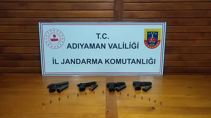 'Şüpheli şahıstan 4 adet tabanca ele geçirildi'