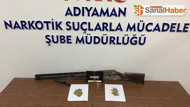 Şüpheli şahıstan uyuşturucu ve silah ele geçirildi