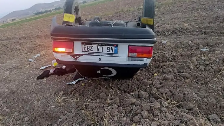 'Takla atan otomobildeki 2´si çocuk 5 kişi yaralandı'