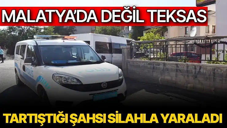 Tartıştığı şahsı silahla yaraladı