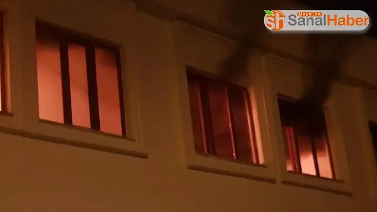 Taziye evinde yangın çıktı