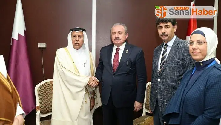 TBMM Başkanı Şentop, Katar heyeti ile görüştü