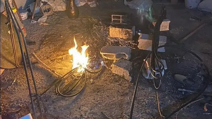 'Telefon kablolarını çalan şahıs yakalandı'