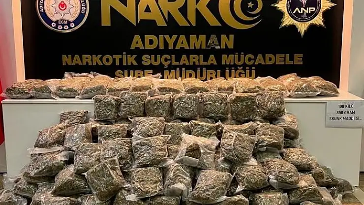 'Tırda 108 kilogram uyuşturucu ele geçirildi'