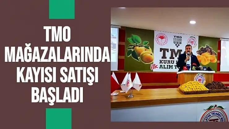 TMO mağazalarında Kayısı satışı başladı