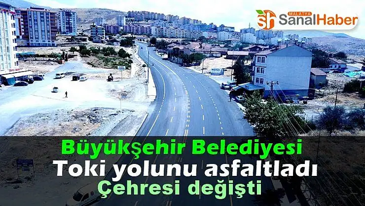Büyükşehir Belediyesi Toki yolunu asfaltladı