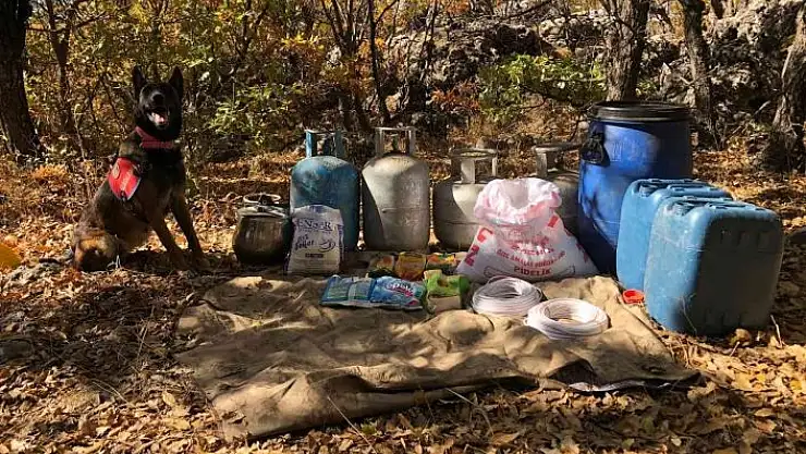 'Toprağa gömülü patlayıcı ve yaşam malzemesi bulundu'