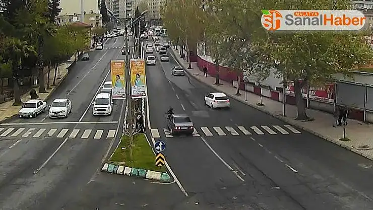 Trafik kazaları MOBESE kameralarına yansıdı