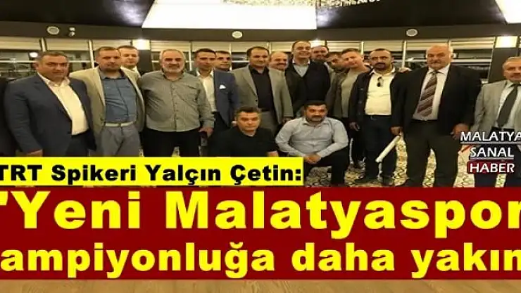 '''Yeni Malatyaspor şampiyonluğa daha yakın'''